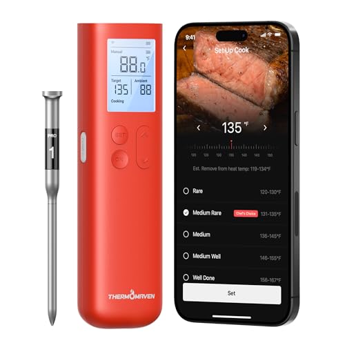 luxury ThermoMaven Smart Bluetooth Wireless Meat Thermometer, 10X for Daily Use