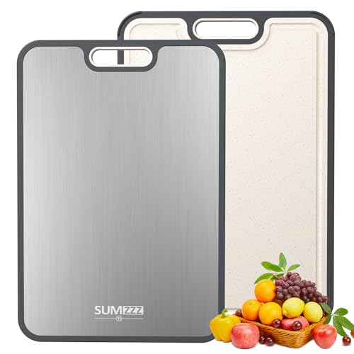 Smart Home Titanium Cutting Board for Kitchen, Cutting Board Double Essentials