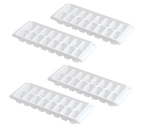 Eco-Friendly Kitch user-friendly Release White Ice Cube Tray, 16 Cube for Daily Use